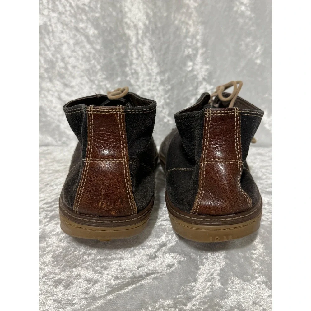 Johnston & Murphy Brown Suede Chukka Desert Boots Lace Up Rubber Sole 10.5M